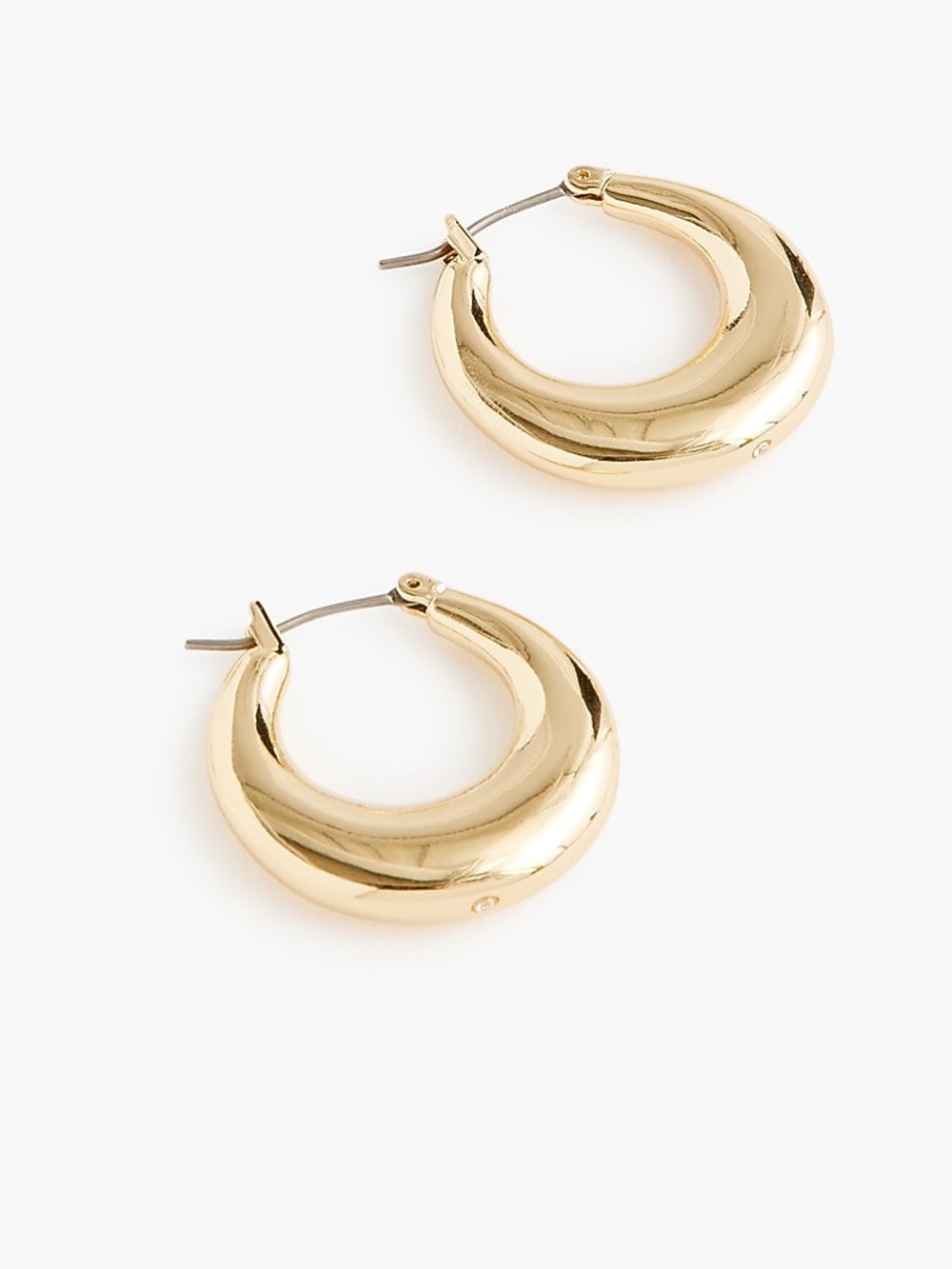 New J. Crew Gold hoop earrings